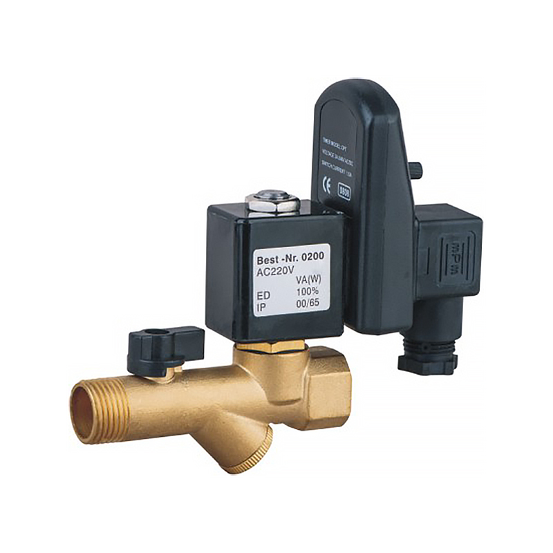 NMDZ Electronic Drain Valve (ปกติปิด) (ตัววาล์วทองเหลือง)